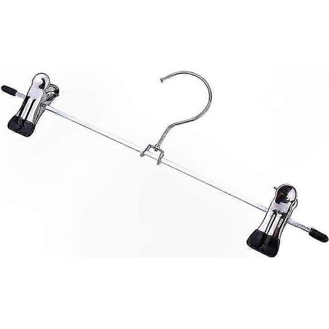 Cintres Pantalons et Jupes à Pinces Métalliques - Lot de 20 Unités (1/5)