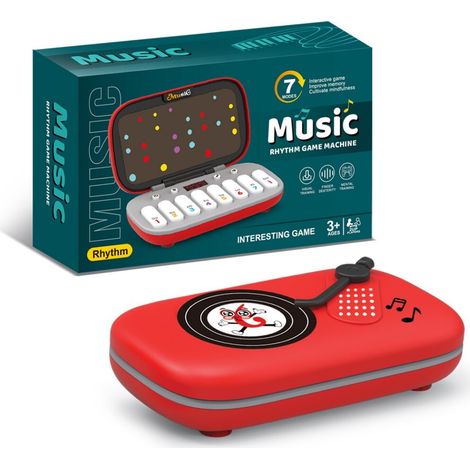 Jeu de rythme électronique portable - Jouet interactif pour enfants et adultes améliorant la vitesse de réaction, idéal pour les voyages et cadeaux d'anniversaire. (1/5)