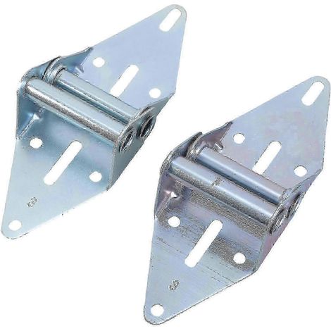 Charnière à rail, lisse et sans bavure, lot de 2 charnières, pièces de réparation pour porte de garage (1/5)