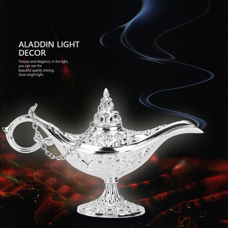 Seltene Retro-Aladdin-Wunschlampe, silberner Wunschtopf, Sammlerstück (1/5)