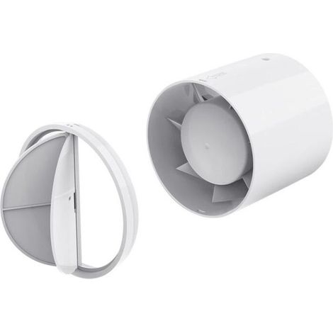100 mm extracteur d'air silencieux 12W économe en énergie à flux mixte ventilateur de conduit pour bain, évents, serres, tentes (1/5)