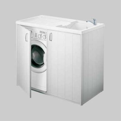 Mobile coprilavatrice 2 ante reversibile - cm 109x60x92,5h (1/2)