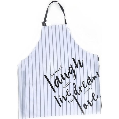 Tablier De Cuisine En Denim Imperméable Et Anti-Taches Pour Jardinage Et Bricolage - Style Nordique - 1 Pièce (1/5)