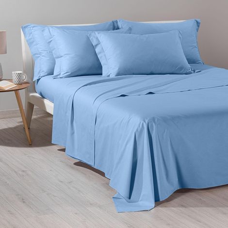 Parure de lit avec Housse de Couette 100% Coton 2 Taies d’Oreiller 50x80 cm, Linge de Lit Confortable et Elégant Housses de Couettes Pour 1 Personne ou 2 Personnes (1/5)