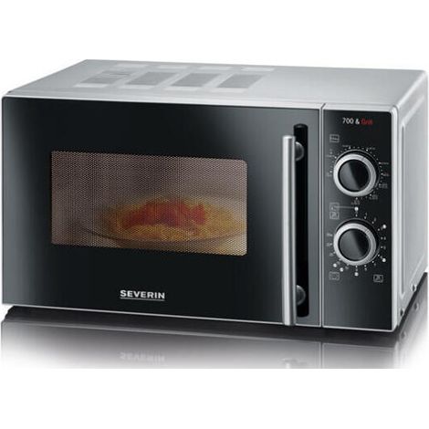 Severin MW 7771 microondas Negro, Plata Microondas combinado Encimera 20 L 700 W (1/3)
