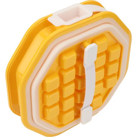 Machine à glaçons en forme de losange, en TPE et PP, avec tiroir coulissant, idéale pour la cuisine. (1/5)