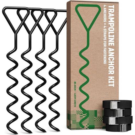 Kit de boulons d'ancrage filetés - 40 cm - Chevilles pour une fixation au sol sûre et unique (1/5)