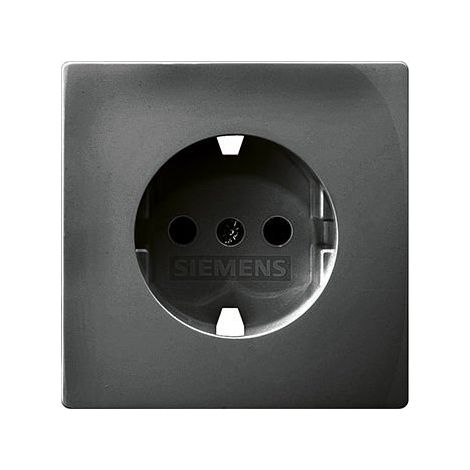Tapa de enchufe schuko antracita cosso Siemens Delta Style 5UH12724AC