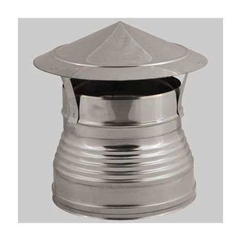 CAPPELLO CINESE DOPPIA PARETE DIAMETRO ESTERNO FEMMINA Int. Ø 200 Est. Ø 250 MADE IN ITALY