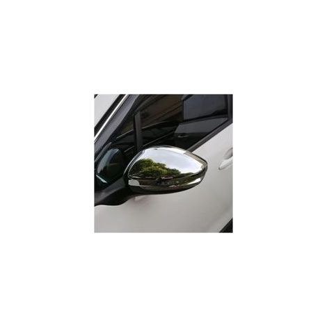 Latérale rétroviseur Pour Peugeot 2008 2014-2018 Accessoires ABS Chrome Rétroviseur Protecteur Couvre 2 Pièces/ensemble Voiture Rétroviseur Couverture Paillettes Rétroviseur Couvercle (1/5)