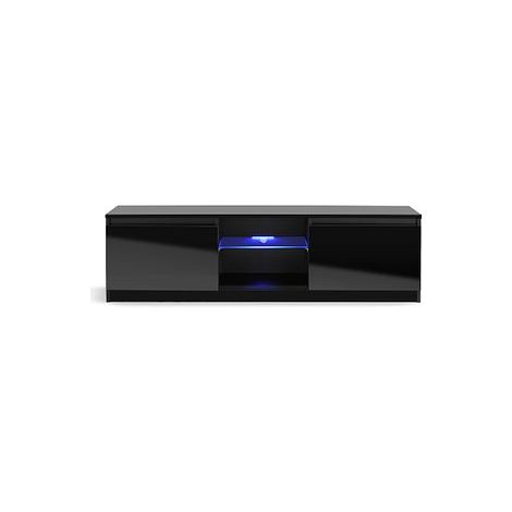Modern Black 140cm Matt Gloss TV Stand Cabinet Suitable for 40 49 50 55 65 Inch 4K LED Flat Screen TV's (1/5)