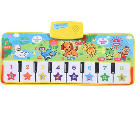 1 tapis musical pour bébé, jouet éducatif avec sons de piano, pliable, dimensions 72 x 29 cm, adapté aux enfants à partir de 3 ans (1/5)