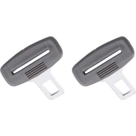 Avertissement anti-ceinture, sirène de ceinture, languette de ceinture pour boucle métallique, poignée en plastique, gris (lot de 2) (1/5)