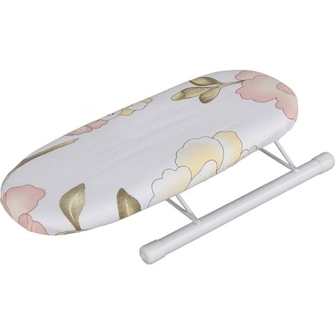 Mini table à repasser pliable et peu encombrante pour la maison et les voyages, avec repassage des poignets et des cols (Pivoine) (1/5)