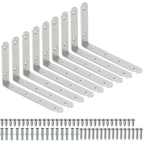Supports d' Étagère Murale de 15.8 CM, Brossé (1/5)