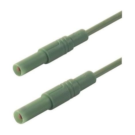 Hirschmann Test & Measurement MLS SIL GG 100/1 Puntali di sicurezza Spina a banana 4 mm Spina a banana 4 mm 1.00 m Verd
