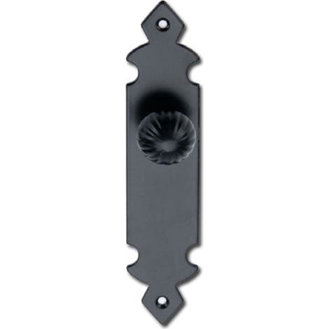 Pomo forja negro puerta exterior modelo 100 (1/2)