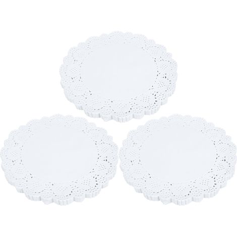 420 napperons ronds en papier ajouré décoratifs pour la décoration de gâteaux et de desserts (1/5)
