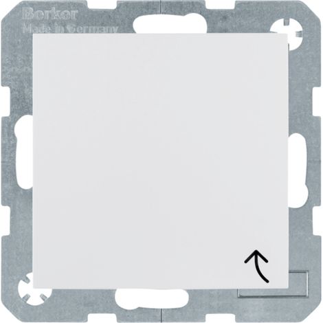 Enchufe Schuko Berker/B.Kwadrat 16A IP20 con tapa S.1 blanco nieve 47518989