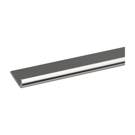 PROFILO UNGHIETTA ARCANSAS - ALLUM ARGENTO LUX S.MM 1,0 MM 18 H.CM 100- 5 pezzi