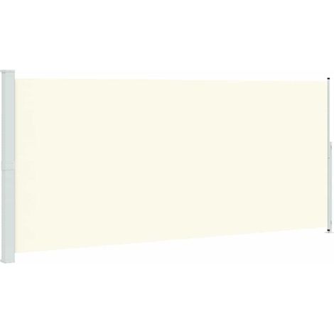 vidaXL Patio Retractable Side Awning 220x500 cm Cream