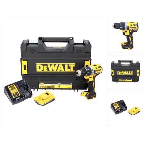 Trapano avvitatore a batteria DeWalt DCD 791 D1 18 V 70 Nm brushless + 1x batteria ricaricabile 2,0 Ah + caricabatterie + TSTAK
