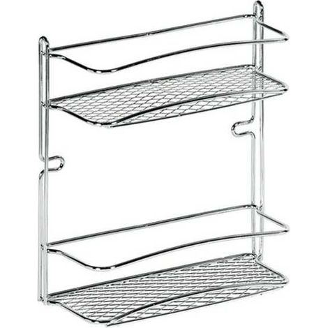 Estante de baño cromo Star recta 2P 25x10 H.27 Artex