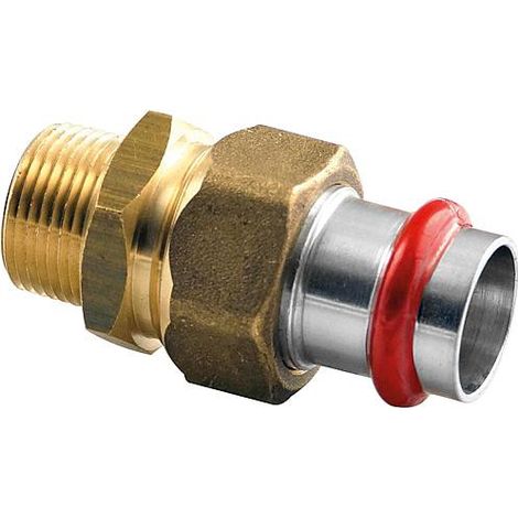 Acier C Contour V raccord A sertir Raccord ecrou tournant male joint plat 35 mm X DN 32 (1 1/4")