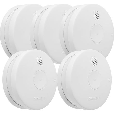 Lot de 5 détecteurs de fumée 5TC1292-6 NF Autonomie 5 ans / Garantie 3 ans