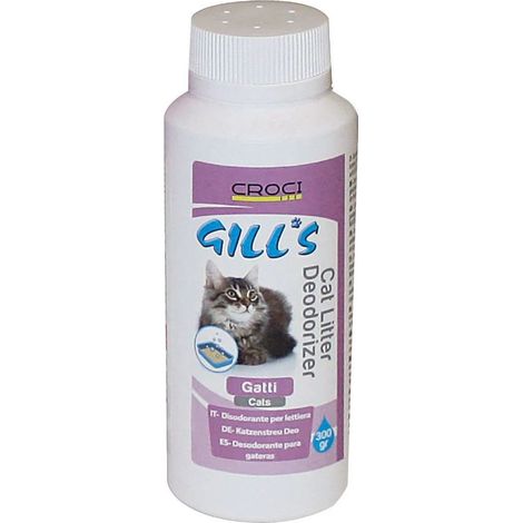 Set 12 pezzi Gill'S Disodorante Lettiere 300 g sanitizza la lettiera neutralizzandone i cattivi odori