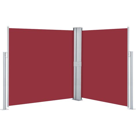 Maison Exclusive - Ausziehbare Seitenmarkise Rot 160 x 600 cm (1/5)