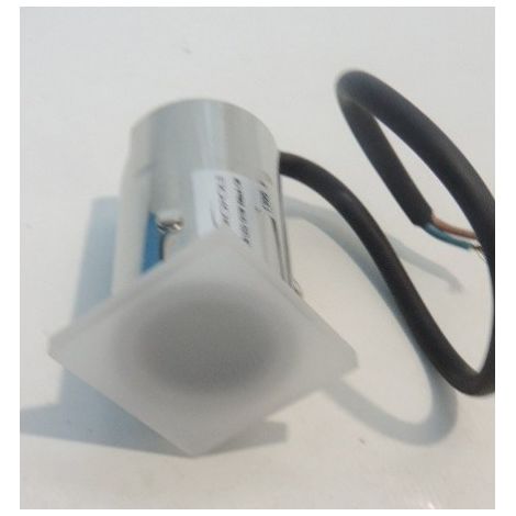 Encastré de sol led 1W carré 42X42mm blanc froid alim 350ma (non fournie) exterieur IP67 TING TRAJECTOIRE 620701 (1/3)
