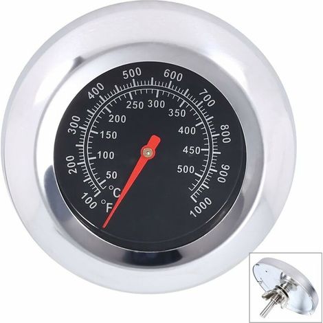 Thermomètre de barbecue en acier inoxydable, outil de cuisson, thermomètre de barbecue, affichage de la température 50-500℉, 100-1000℉ (type C 500℉)-AquaForge (1/4)