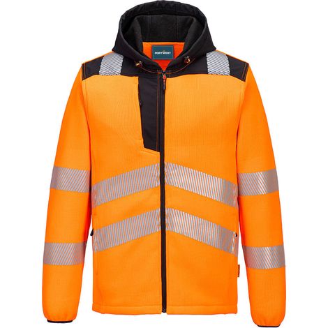 Polaire Technique Hi-vis Pw3 - Größe XXL - Orange/Schwarz - Portwest