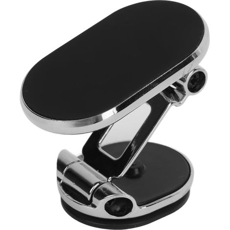 Support magnétique pour téléphone de voiture, fixation magnétique, rotation à 360°, support universel pour tableau de bord, couleur argent. (1/5)