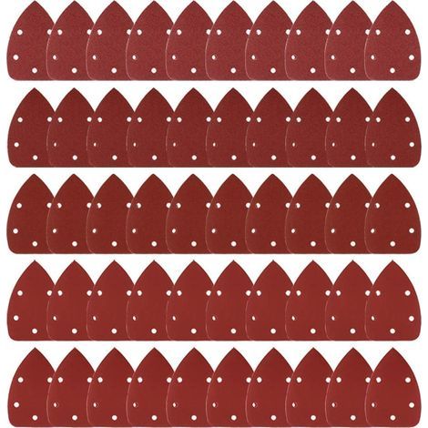 50 morceaux de papier de verre pour détails de souris, tampons de ponçage, grains 40/80/120/180/240 (1/5)