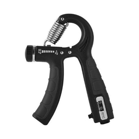 Entraîneur de force de préhension (noir - comptage), résistance ajustable, 5 à 60 kg (1/5)