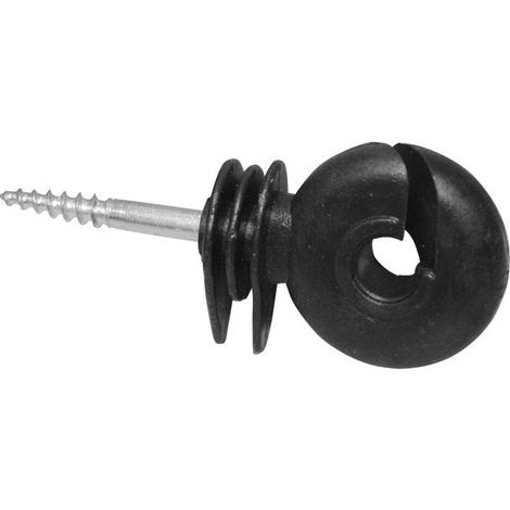 Isolatore ad anello con vite legno per filo e corda (1/2)