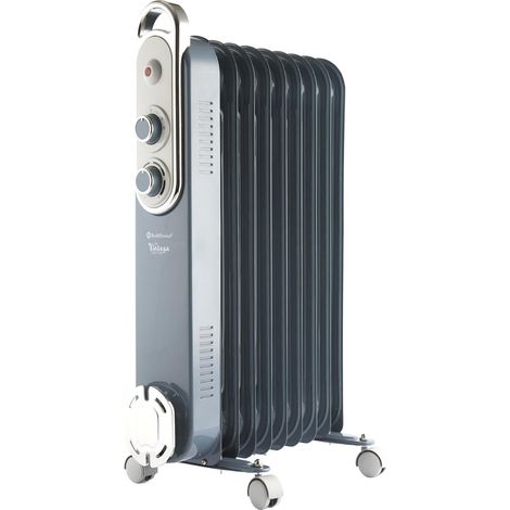 Oil Filled Radiator 2KW Vintage 9 Fin Slate Blue by Rediffusion REDB14KBLEE (1/5)