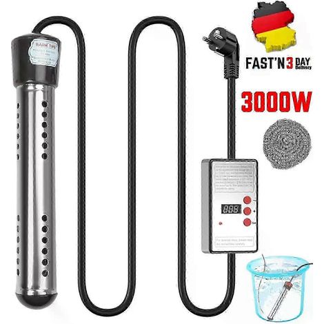 3000W Timing Poolheizung Tauchsieder Elektrischer Badewanne Tauchwasserbereiter Edition 0725