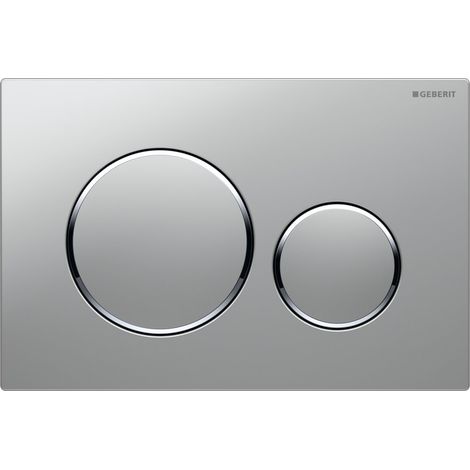 Placca di Comando SIGMA20 Doppio Tasto Satinata Cromo Geberit (1/4)