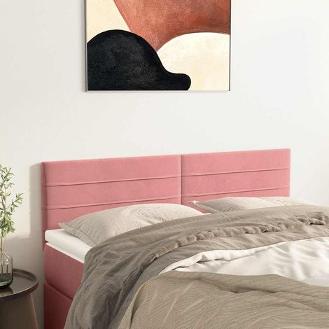 Têtes de lit Rose 144x5x78/88 cm Velours (1/5)