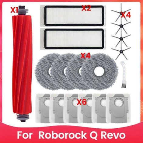 Ersatzteile für den Roborock Q Revo Saugroboter: Hauptbürste, HEPA-Filter, Staubbeutel