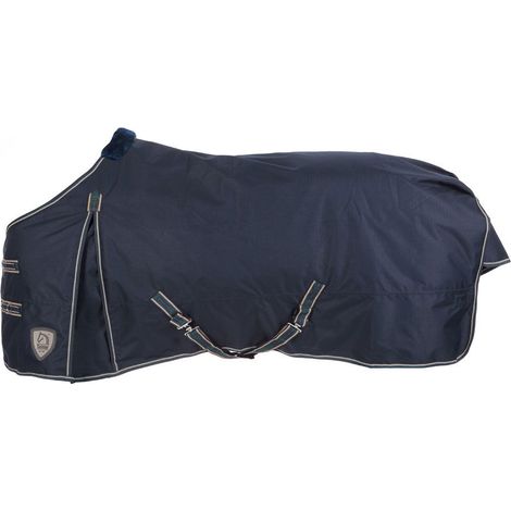 Coperta impermeabile da paddock per pony traspirante in tessuto esterno 600 Denari e imbottitura 200g: 110 cm, Blu 09 (1/3)
