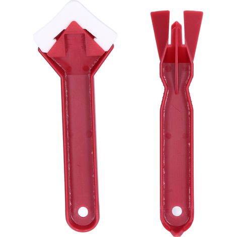 Lot de 2 grattoirs à vitre en silicone pour ciment et verre, outil de nettoyage pour fenêtres de cuisine et de salle de bain (1/5)