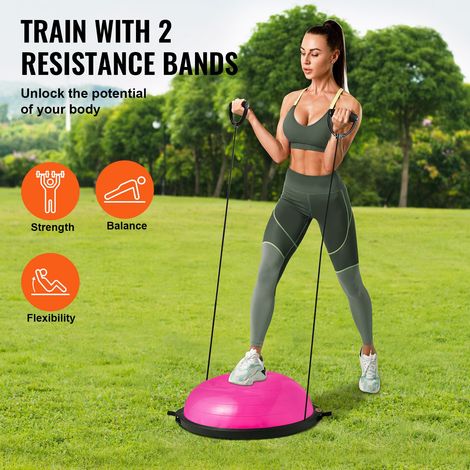 Demi-ballon Fitness 66 cm - Ballon d'Équilibre Capacité 680 kg (1/5)