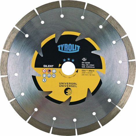TYROLIT Diamant-Trennscheibe Premium DCUS 230 x 2.6/12 mm Silent Beton