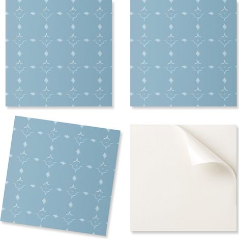 Azulejos decorativos con gr谩ficos, autoadhesivos, con dise帽o geom茅trico de rombos, 4x50x50 cm