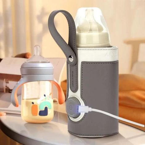 1 Chauffe-biberon portable USB,Sac isotherme,Thermostat automatique,Chauffe-lait rapide,Maison et voiture