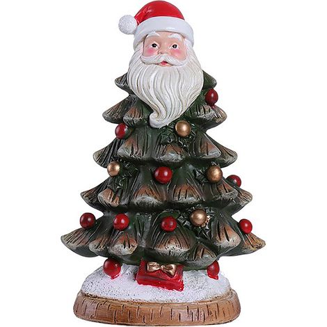 (Tête de Père Noël pour sapin de Noël A) Décoration de sapin de Noël artisanale, décoration de bureau, ornement, cadeau de Noël (1/2)